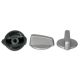 KNOBS CONTROL STAINLESS STEEL KIT OF 4